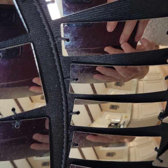 Venus Mirror Pieces Black Sexy Dress - Picture 3 of 13